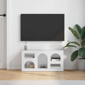 vidaXL Ντουλάπι TV ELST 80 x 35 x 40 εκ Υψηλής γυαλάδας λευκό