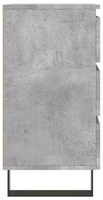 vidaXL Κομοδίνα 2 τεμ. Γκρι Σκυρ. 40x35x69 εκ. από Επεξεργασμένο Ξύλο