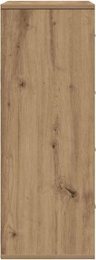 vidaXL Πλαϊνό γραφείο Artisan Oak 60 x 31 x 84 εκ. Επεξεργασμένο ξύλο