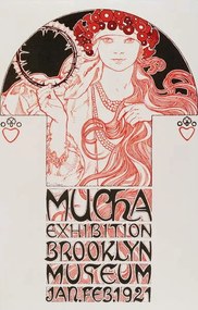 Mucha, Alphonse Marie - Αναπαραγωγή Exhibition Brooklyn Museum, (26.7 x 40 cm)