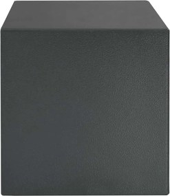 vidaXL Ψηφιακό Ασφαλές Σκούρο γκρι 35 x 25 x 25 εκ. Ατσάλι