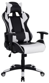 ΠΟΛΥΘΡΟΝΑ GAMING DARIUS HM1072.04 ΜΑΥΡΗ-ΛΕΥΚΗ 66,5x70x(122-129) cm
