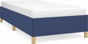 vidaXL Σκελετός Κρεβατιού Χωρίς Στρώμα Μπλε 80x200 εκ. Υφασμάτινο