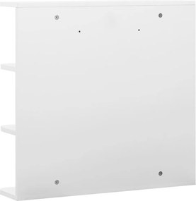 vidaXL Καθρέφτης Μπάνιου με Ντουλάπι Λευκό 66 x 17 x 63 εκ. από MDF