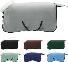 vidaXL Σαμάρι Ίππου Σκούρο πράσινο 165 cm Πολικές φλις