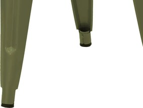 Σκαμπό Utopia pakoworld μέταλλο σε λαδί απόχρωση 30x30x45εκ