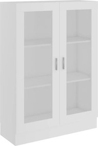 vidaXL Βιτρίνα Λευκή 82,5 x 30,5 x 115 εκ. Επεξ. Ξύλο