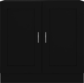 vidaXL Βιβλιοθήκη Μαύρη 82,5 x 30,5 x 80 εκ. Επεξ. Ξύλο