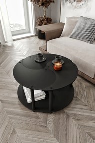 Τραπεζάκι Σαλονιού 3 τεμαχίων Καρυδιά 70x70x38 cm
