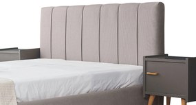 Επενδυμένο Κρεβάτι New York-Gkri Anoixto-150 x 200-Χωρίς μηχανισμό ανύψωσης