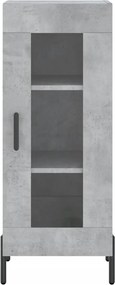 vidaXL Ντουλάπι Γκρι Σκυροδέματος 34,5x34x90 εκ. Επεξεργασμένο Ξύλο