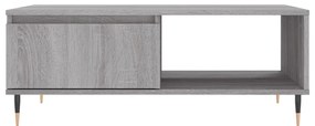 vidaXL Τραπεζάκι Σαλονιού Γκρι Sonoma 90x60x35 εκ. Επεξεργασμένο Ξύλο
