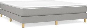 vidaXL Κρεβάτι Boxspring με Στρώμα Αν. Πράσινο 160x200εκ Υφασμάτινο
