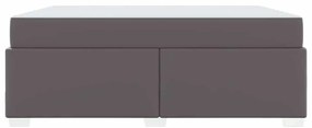 vidaXL Σκελετός Κρεβατιού Γκρι 180 x 200 cm Τεχνητό δέρμα