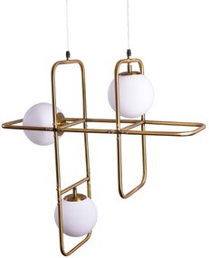 SE 133-3PS ATHEN PENDANT LAMP BRUSHED BRASS 1A4
