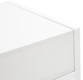 Τουαλέτα Springfield 125, Άσπρο, Καθρέφτης, 75x90x40cm