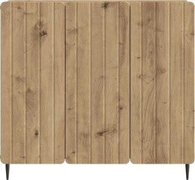 vidaXL Πλαϊνό γραφείο Artisan Δρυς 89 x 34,5 x 82 εκ.