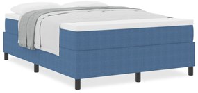 vidaXL Κρεβάτι με Πλαίσιο και Στρώμα Μπλε 140x200 cm Βελουτέ