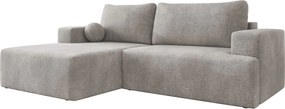 Γωνιακός καναπές Mivo-Silver Gray-Αριστερή