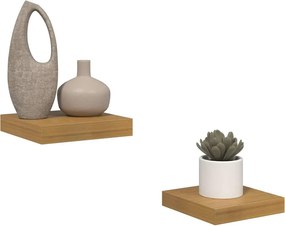 vidaXL Ράφι Τοίχου Επιτοίχιο 2 pcs Μπεζ 23 x 23,5 x 3,8 cm