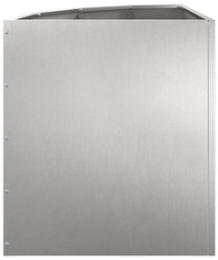 vidaXL Γωνιακό Ροδόδεντρο Ασημί 45 x 45 x 50 εκ Ανοξείδωτο ατσάλι