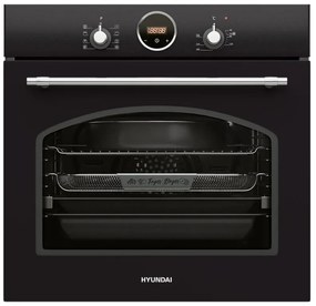 Hyundai HBIOR24S-60AN Εντοιχιζόμενος φούρνος 60L χωρίς Εστίες Π59.6εκ. Ανθρακί (4 έτη εγγύηση)