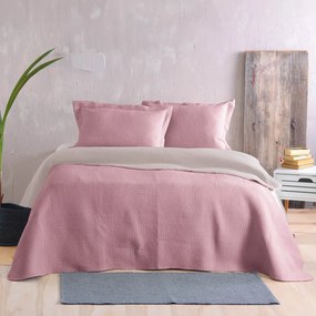 Κουβερλί King Size (Σετ 240x250) 2 Όψεων Rythmos Allure Apple - Beige