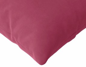 vidaXL Μαξιλάρι Καναπέ 2 pcs Κόκκινο 120 x 40 cm Υφασμάτινο Κορντουρά