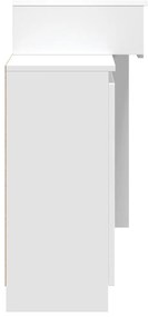 Μπουντουάρ με LED Λευκό 115x37x110,5 εκ. - Λευκό