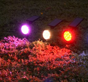 Ηλιακό, πολύχρωμο φως LED κήπου RGB OEM