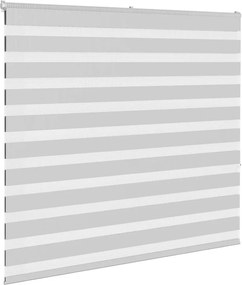 vidaXL Ζέβρα τυφλή Ανοιχτό Γκρι Πλάτος υφάσματος 160,9 εκ. Πολυεστέρας