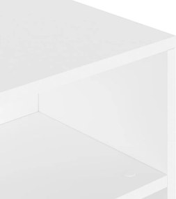 vidaXL Τραπεζάκι Σαλονιού Λευκό 90 x 55 x 42,5 εκ. Επεξεργασμένο Ξύλο