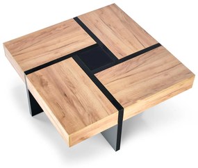 SEVILLA, c.table, craft oak / black DIOMMI V-PL-SEVILLA-LAW