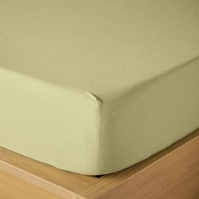 Σεντόνι Suave 02 Με Λάστιχο Olive Kentia King Size 180x235cm 100% Βαμβάκι