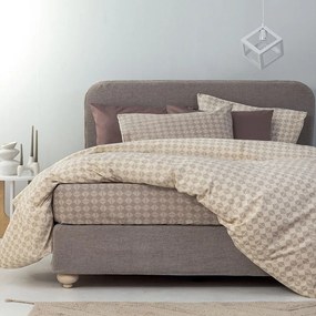 Σεντόνια FL6266 (Σετ 4τμχ) Beige Palamaiki King Size 265x260cm 100% Βαμβάκι