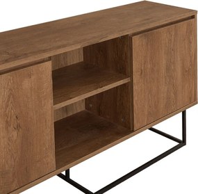 Μπουφές Amedeo Megapap χρώμα καρυδί 140x36x72εκ.