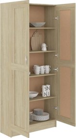vidaXL Βιβλιοθήκη Χρώμα Sonoma Δρυς 82,5x30,5x185,5 εκ. Επεξ. Ξύλο