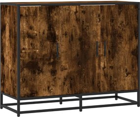 vidaXL Sideboard Καπνιστή δρυς 94x35x76 cm Κατασκευασμένο ξύλο