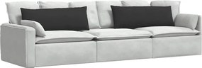 vidaXL Μαξιλάρι Καναπέ 2 pcs Μαύρο 120 x 40 cm ύφασμα