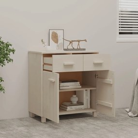 vidaXL Συρταριέρα HAMAR Καφέ Μελί 79 x 40 x 80 εκ. Μασίφ Ξύλο Πεύκου