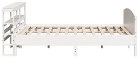 vidaXL Σκελετός Κρεβ. Χωρίς Στρώμα Λευκό 180x200 εκ Μασίφ Πεύκο