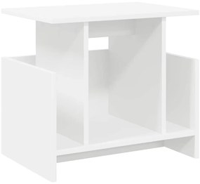 vidaXL Βάση TV Λευκό 50 x 35 x 45 cm Επεξεργασμένο ξύλο