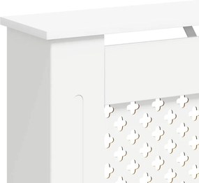 vidaXL Κάλυμμα Καλοριφέρ Λευκό 112 x 19 x 81,5 εκ. από MDF