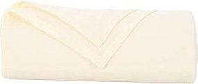vidaXL Κουβέρτα Κρεμ 240 x 220 cm Μαλλί