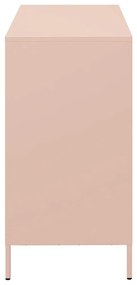 vidaXL Ντουλάπι Ροζ 101,5x39x73,5 εκ. από Χάλυβα Ψυχρής Έλασης
