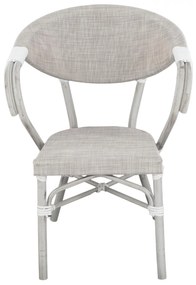 Καρέκλα - Πολυθρόνα CLAY C5108 Αλουμινίου Bamboo Look Γκρί Πατίνα με Textline 57x57x83 εκ. 57x57x83 εκ.