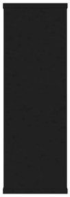 Ραφιέρα Τοίχου Μαύρη 104 x 20 x 58,5 εκ. από Επεξεργασμένο Ξύλο - Μαύρο