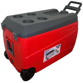 CAMPCOOL ΨΥΓΕΙΟ ΦΟΡΗΤΟ 80 Lt. ΜΕ ΡΟΔΕΣ &amp; ΧΕΙΡΟΛΑΒΗ ΜΕΤΑΦΟΡΑΣ velco-22-34344