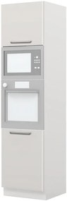 Επιδαπέδιο ντουλάπι φούρνου ψηλό Modena K23-60-RM-Λευκό - Γκρι ανοιχτό - 60.00Χ60.00Χ235.00cm