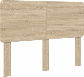 vidaXL Σκελετός Κρεβατιού Sonoma Δρυς 140 x 200 cm